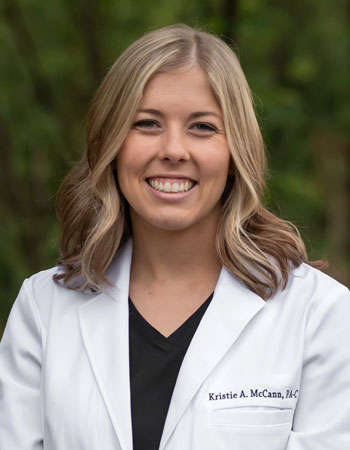 Kristie A. McCann, PA-C, with William E. Freeman MD Dermatology, Warner Robins, GA